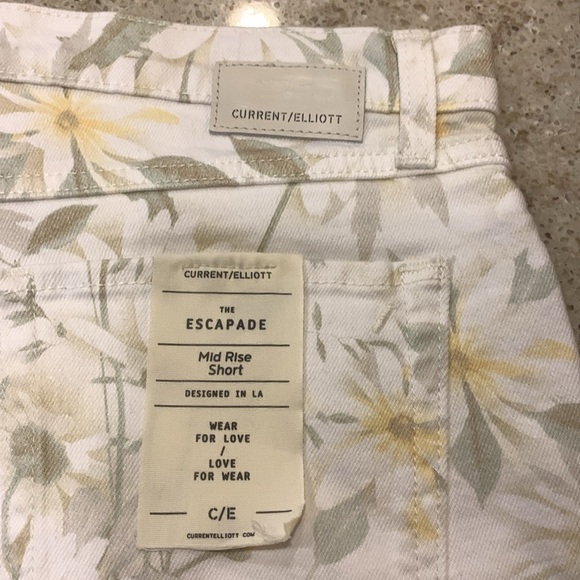NWT Current/Elliott The Escapade High Waist Denim Cutoff Shorts Size 31 - Picture 11 of 13